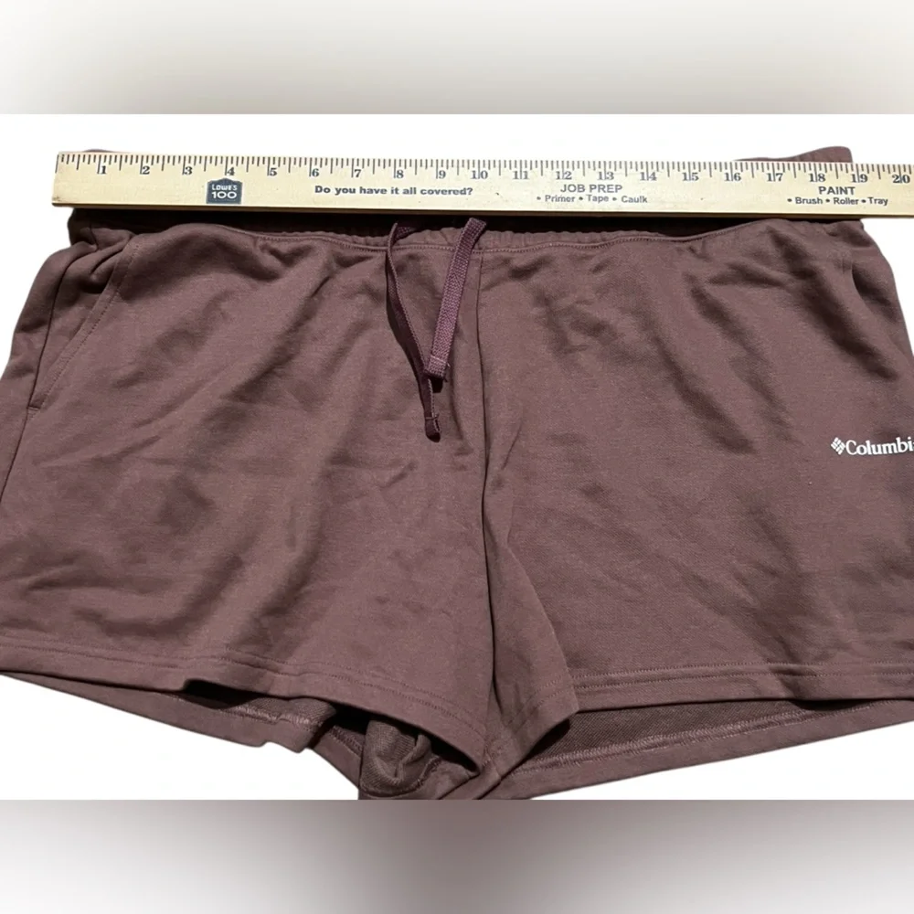 Columbia sport women’s French Terry 3” Inseam Shorts size XL mauve‎ purple pink - Picture 5 of 12